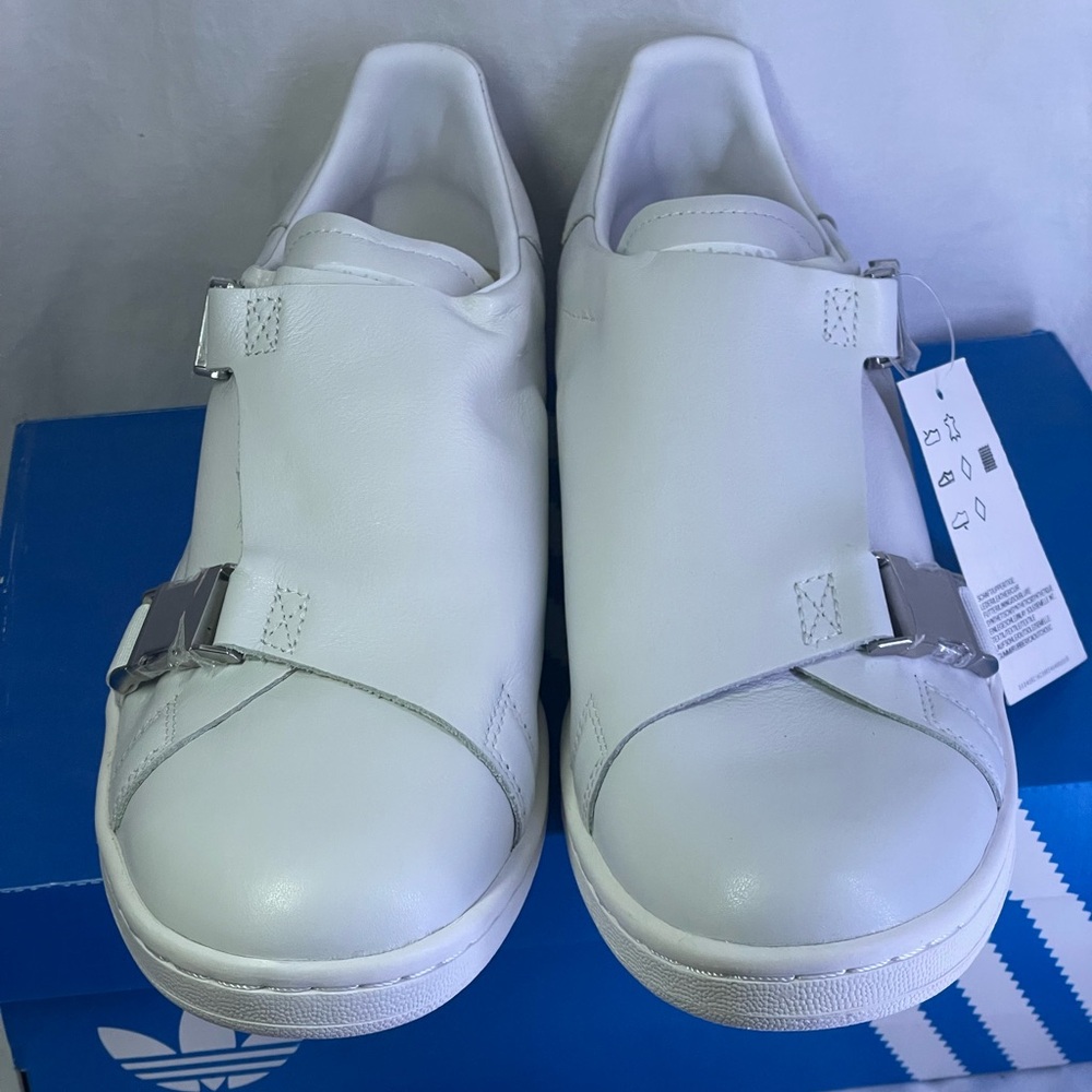 Adidas Stan smith EE4881 rare  White leather buckle strap sneakers W11